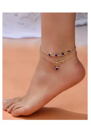 Stylish Layered Gold Anklet 
