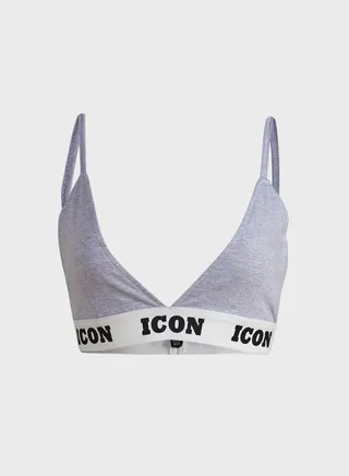 Icon Printed Band Bra