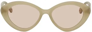 Chloé Green Matte Cat-Eye Sunglasses
