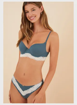 Plunge Neck Bra 
