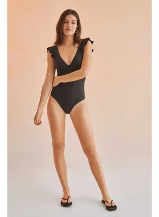 Ruffle shaper swimsuit 