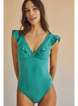 Ruffle shaper swimsuit 