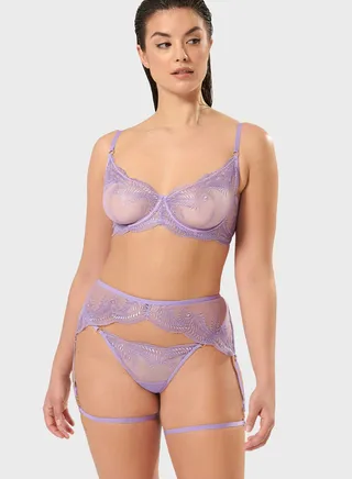 Strappy Lace Detail Bra 