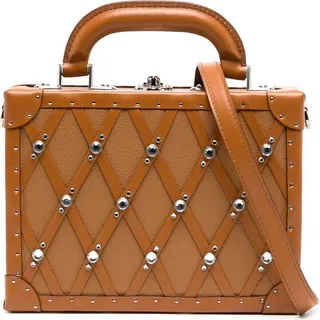 Studded Diamond-Strap Mini Bag