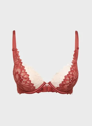 Colorblock Plunge Bra 
