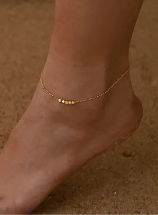 18k Gold Plated Stainless Steel Anklet 