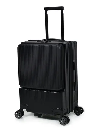 Morano Luggage Lightweight – Hardside Carry-On Trolley Bag  With 4 Spinner Wheels TSA Lock, 20 inch (Black) 