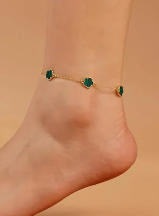 Elegant & High Quality 18k Gold Plated Anklet 
