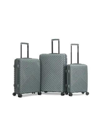Giordano Hardside Double Spinner Luggage Trolley Bag 3 Pcs Set 