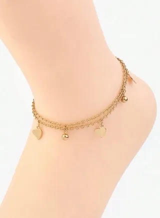 Stainless Steel Gold Plated Anklet 