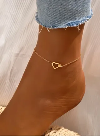 Stainless Steel 18k Gold Plated Anklet 