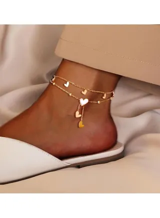 Stainless Steel Gold Plated Anklet 
