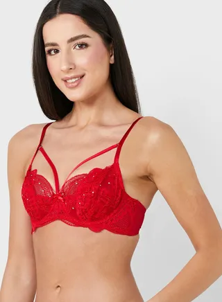 Plunge Neck Bra 
