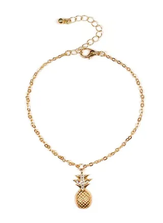 Casual Women Anklet with Pineapple Design 