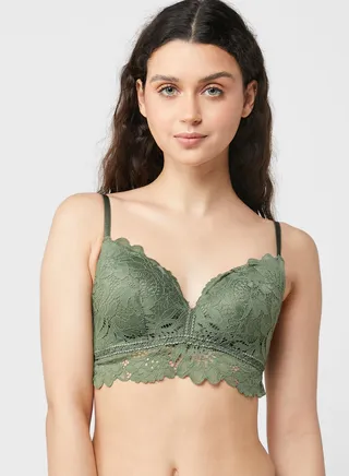 Plunge Neck Bra 