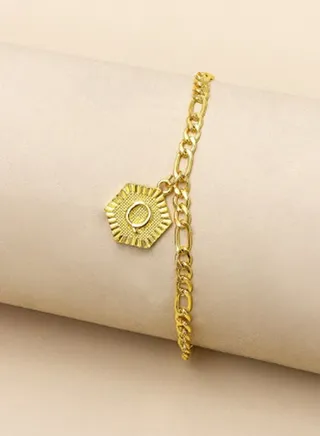 Fashion Letter Foot Jewelry Trendy Initial Alphabet Anklet For Women 