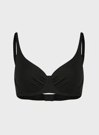 Organic Cotton Gathered Underwire Bra 