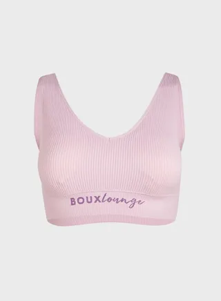 202374-Rib Seamless Lounge Bralette 