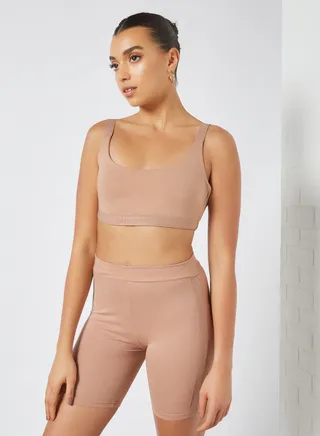 Tonal Contour Bra Beige 
