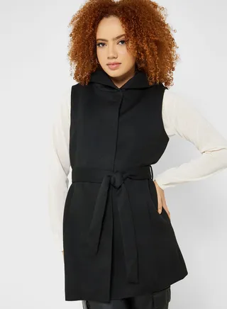 Belted Detail Waistcoat 