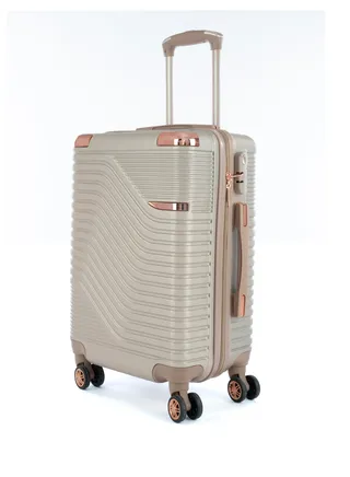 Cabin Carry Check-In Luggage Trolley Size 20 inch gold 