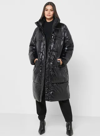 High Neck Coat 