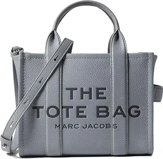 Marc Jacobs The Leather Mini Tote Bag (Wolf Grey) Handbags