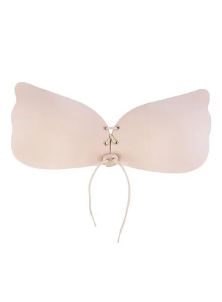 Fashion Invisible Lace-up Bra Skin Colour 