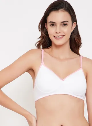 Padded Non-Wired Full Coverage Multiway T-shirt Bra - Cotton 