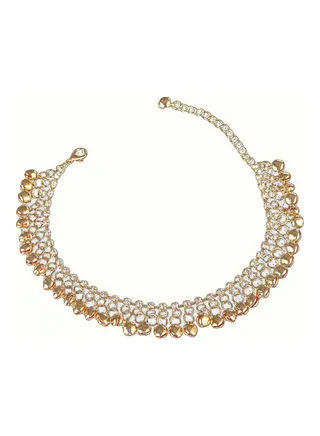 Rhinestone Bell Tassel Anklet Foot Chain Bracelet 