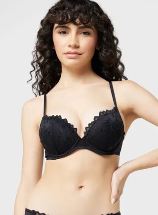 Plunge Neck Bra 