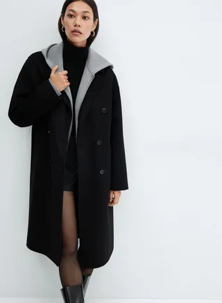 Button Detail Longline Coat 