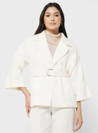 Belted Lapel Coat 