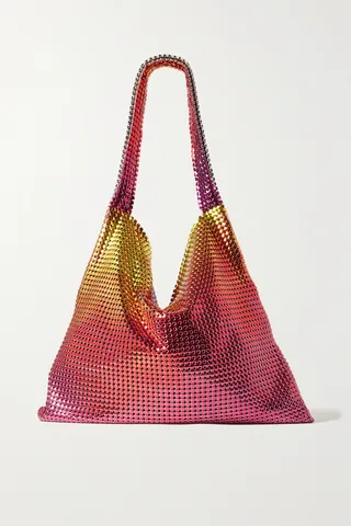 Paco Rabanne - Pixel Dégradé Chainmail Tote - Red