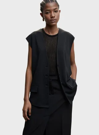 Button Detail Coat 