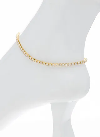 Elegant tennis anklet 