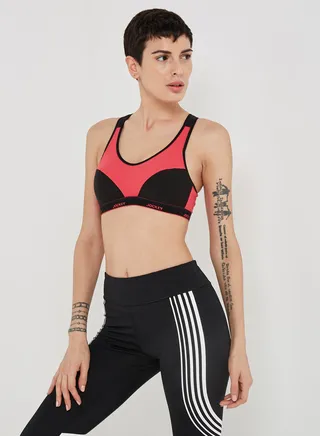 Racer Back Padded Active Bra Ruby 