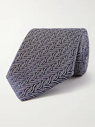 7.5cm Silk-Jacquard Tie