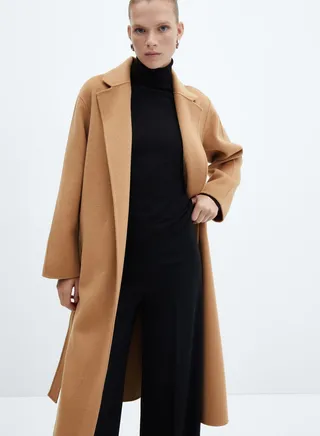 Pocket Detail Longline Coat 