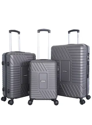 Luggage Set 3Pcs ABS Trolley Bag Set 20//24/28 With Number Lockable System 