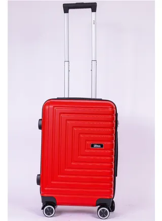 Pilgrimage Carry-on Luggage | Hardside Soft Handle Trolley with Universal Lock |Double 360° 4 Wheeler| Cabin-20 Inch, Red 