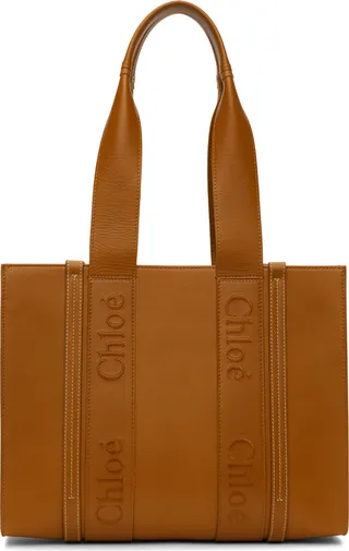 Chloé Tan Medium Woody Tote