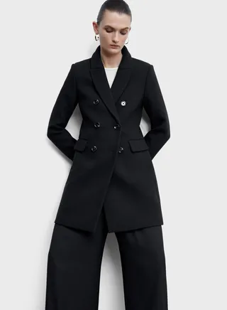 Double Breasted Longline Coat