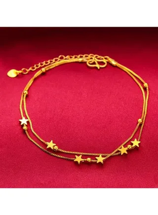 Gold alternative anklet with a wonderful design 