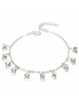 Anklets with Dangling Crystals 