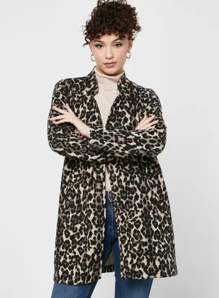 Leopard Print Coat 