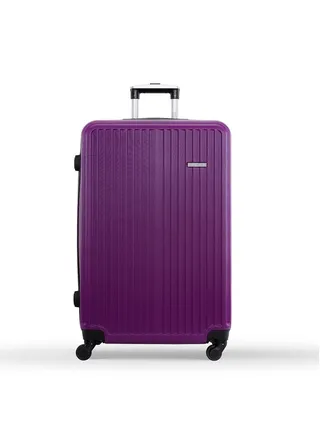 Lightweight 1 piece Single Size ABS Hard side Small Cabin Carry Travel Luggage Trolley Bag with Lock for men / women / unisex Hard shell strong 
