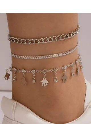 Fashion Multi layered Chain Anklet 