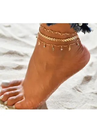 Fashion Multi layered Chain Anklet 