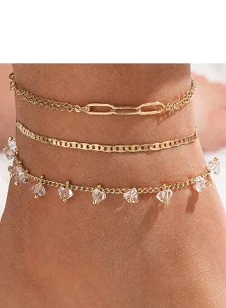 Fashion Multi layered Chain Anklet 